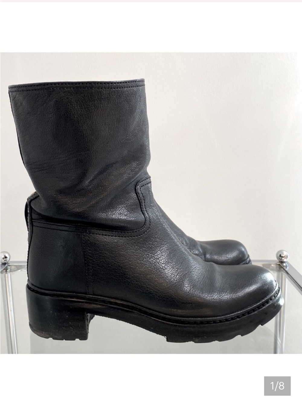 Prada Moto Biker Boots